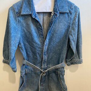 BA&SH Denim Short Romper/Jumpsuit Size 0